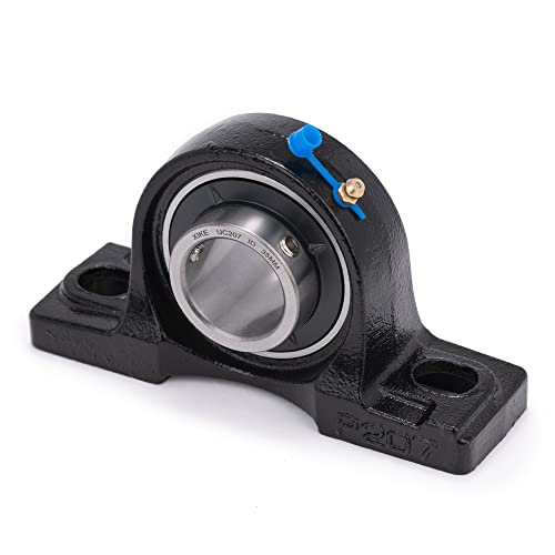 XIKE 2 Pcs UCP207 Bore 35mm Pillow Block Mounted Ball Bearings - size: UCP207 Bore 1-3/8"