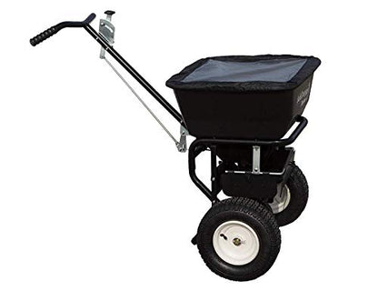 SaltDogg WB155BG Professional 100 lb Capacity Walk Behind Broadcast Salt Spreader, Steel Frame