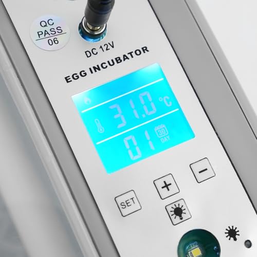Egg Incubator 16 Eggs, Fully Automatic Digital Household Egg Incubator, Automatic Egg Turning, Temperature Control, 110V/12V Poultry Hatching Machine, for Chicken Duck Bird Eggs - size: 16 Eggs