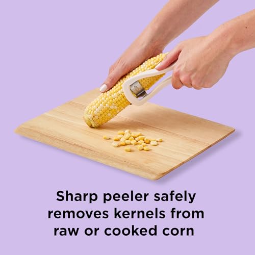 Chef’n Nesting Corn Tool Set, Corn Peeler and Desilker Brush, 2-in-1 Corn Silk Remover and Cob Stripper - style: Corn Tool Set
