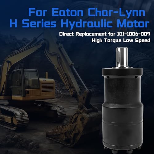 101-1006-009 Hydraulic Motor Replacement for Char-Lynn Eaton H Series, 14.1 cu in/rev Displacement, 1 Inch Straight Shaft 4-Bolt Mount 243 RPM 1450 PSI