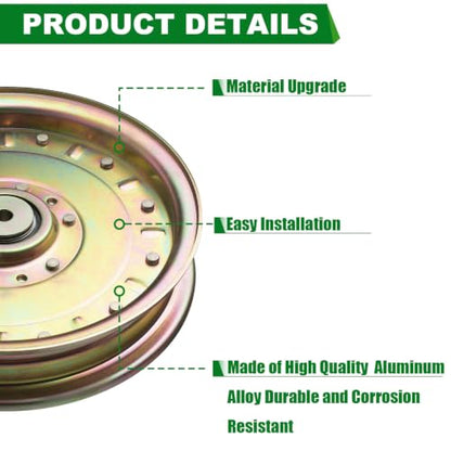 Idler Pulley 116-9639 109-8590 109 8590 1169639 1098590 Fits Exmark Lazer Z LZX801CKA606C1 LZX38KC606CA LZX921GKA726C1 Lawn Mower - color: 116-9639 109-8590