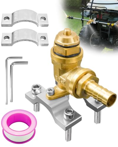 Upgraded Boomless Spray Nozzle for ATV Spot Sprayer Up to 31 FT Width Range - size: Silver