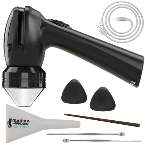 Mamba Original Electric Seed Grinder, USB-C Rechargeable Spice Mill, Black - color: Black & Black