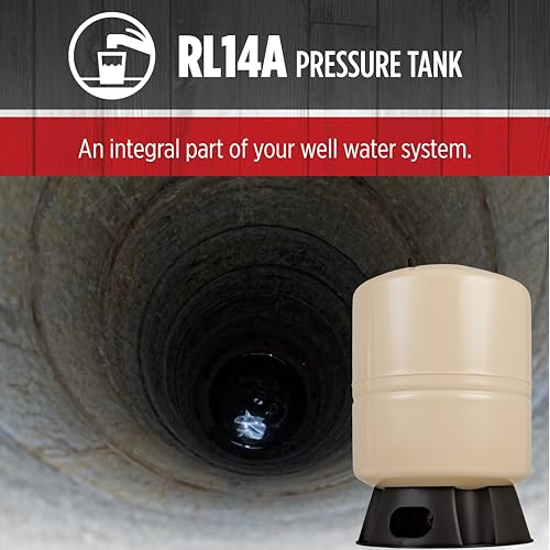 Red Lion RL14A, Vertical Pre-Charged Well Pressure Tank, 14 gallon - style: 14 Gallon Vertical