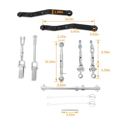 WUTIST 3-Point Hitch Assembly Compatible with Kubota B-Series Tractors, Category 1 Heavy Steel with Zinc Finish, Does Not Fit BX Series