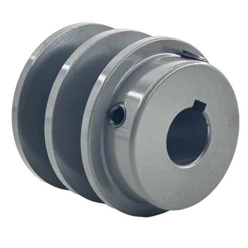 2AK20-5/8 Double Groove Pulley,v Belt Pulley 5/8 inch bore 2" OD,Mechanical Pulleys cast Iron for A AX 3L 4L V-Belts,2AK2058 Pulley