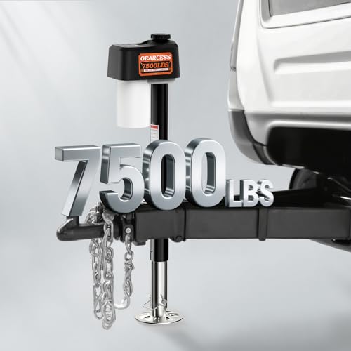 Electric Trailer Jack 7500LBS, 12V A-Frame Tongue Jack, Heavy Duty RV Jack - size: Trailer Jack