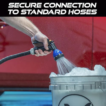 VIKING Garden Hose Nozzle with 8 Spray Patterns for Washing Cars - style: 8 Pattern Hand Control
