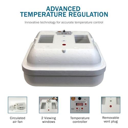 HovaBator 2370 Starter Incubator Kit, Circulated Air Incubator, Egg Turner - size: No Additional Tray, style: No Auto Humidity System