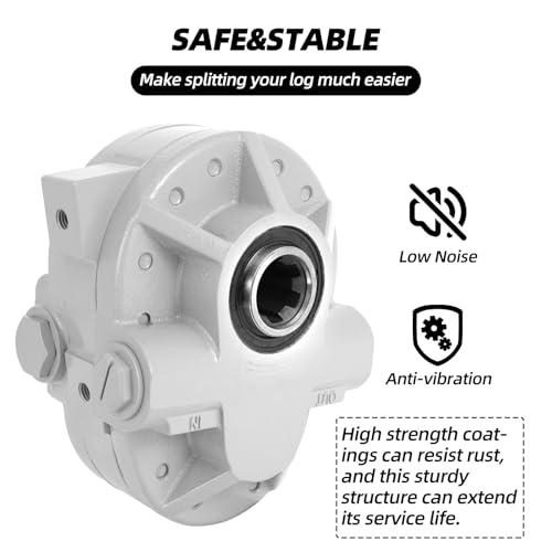 RYFT Hydraulic PTO Pump 7.4 GPM 540 RPM 2250PSI Hydraulic Power Take Off Pump 6 Teeth SAE 16 Inlet and SAE 12 Outlet for Trucks Tailgate Lift for Log Splitter, Dump Trailer and ScissorLift - size: 7.4GPM