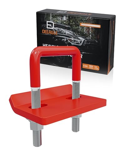 DEEAGLE Hitch Tightener Anti Rattle Stabilizer for 1.25" to 2" Hitch - size: 2 inch, style: Red