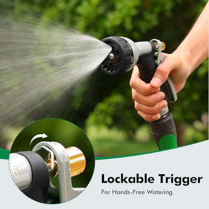 RESTMO Garden Hose Nozzle Heavy Duty, Rear Trigger Water Sprayer, Black - color: Black