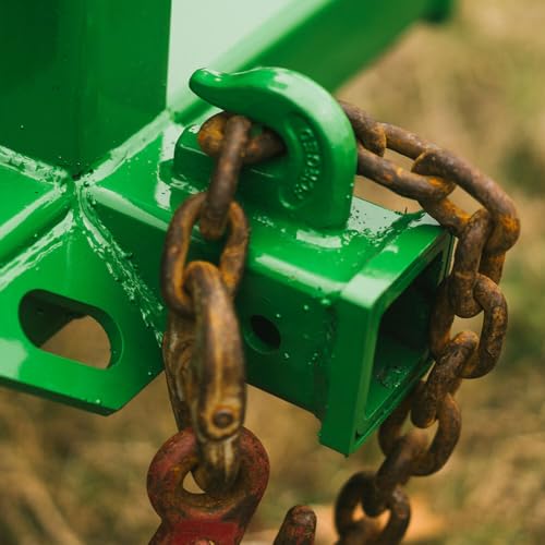 Titan Attachments 3 Point Gooseneck Tractor Trailer Hitch (Charcoal, Frame + 39" Spear) - color: Charcoal, size: 39" Spear
