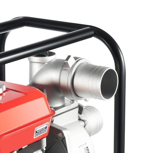 Gasoline Water Pump 7.5HP 212CC 4-Stroke Portable Gas Powered Water Pumps, 3 Inch Gasoline Engine Water Pump Kit with 25 Ft Water Pipe for Farmland Watering, Garden Irrigation - color: 7.5hp-212cc-4 Storke-3 Inch