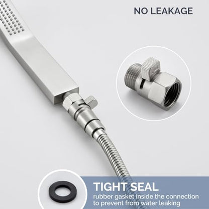 Angle Simple Water Flow Control Valve, Shower Shut Off Valve Brushed Nickel - color: Brushed Nickel