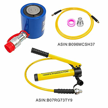 AMZCNC 10 Ton Single Acting Hydraulic Cylinder Ram, 2 Inch Stroke - size: 10t