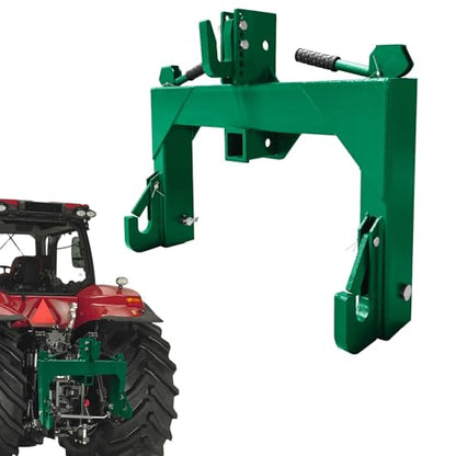 Garvee 3 Point Quick Hitch with 2" Receiver – 5-Level Quick Adjust Bolts - color: Green-New
