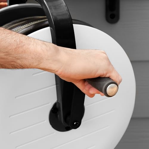 Liberty Garden Navigator 360° Hose Reel-White