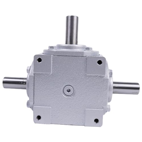 40 HP Right Angle Bevel Gearbox with Three 1" Keyed Shafts 1:1 1800 Max RPM