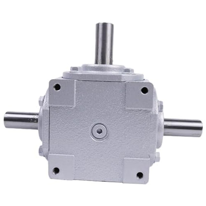 40 HP Right Angle Bevel Gearbox with Three 1" Keyed Shafts 1:1 1800 Max RPM