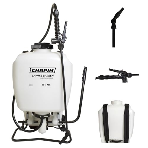 CHAPIN 60114 4-Gallon Backpack Sprayer for Lawn, Garden & Weed Control - size: 4 Gallon