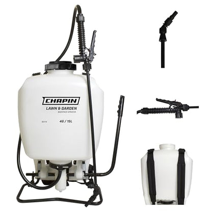 CHAPIN 60114 4-Gallon Backpack Sprayer for Lawn, Garden & Weed Control