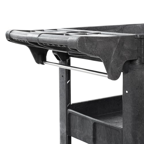 Dryser Utility Cart with Wheels, 40" x 17" Heavy Duty 550 lb. Capacity with Shelves - 3 Tier Rolling Cart with Four 5" Swivel Casters for Warehouse, Garage, Cleaning - size: 3 Shelves 4 Swivel 40x17