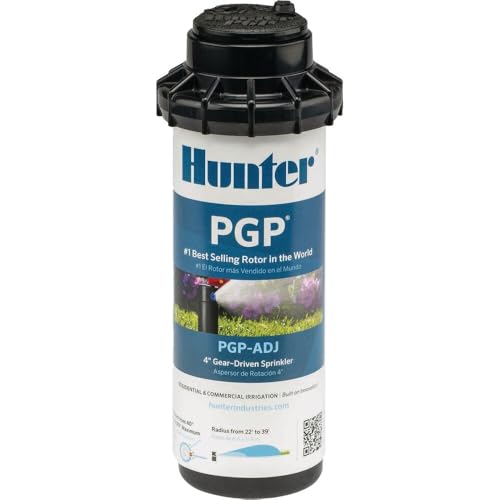 Hunter PGP-ADJ 3/4" Rotor Lawn Sprinkler Head, 22-52 ft, 4" Pop Up