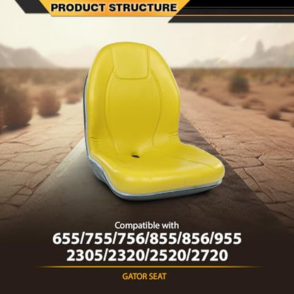 CNNELL Tractor Seat Fit John Deere Compact Utility Tractors: 655, 755, 756