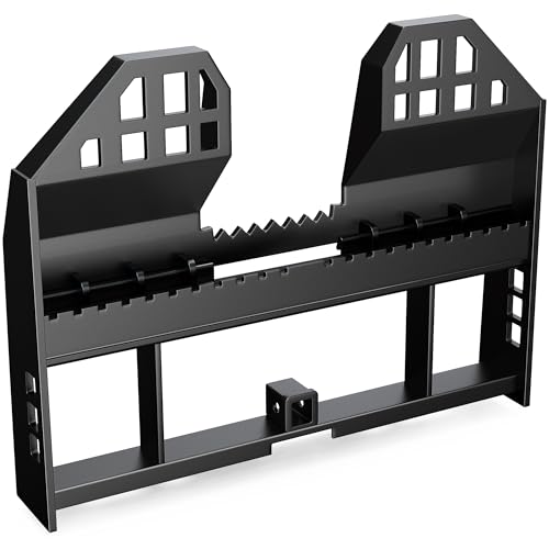 YINTATECH 45" Pallet Fork Frame, 4000lbs Skid Steer Pallet Fork Frame for Kubota Bobcat Skid Steer Quick Tach Loaders Tractors, 2" Receiver Hitch