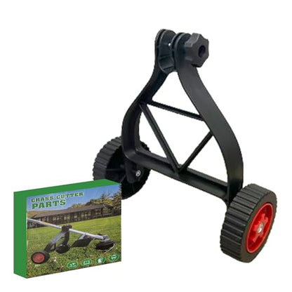 String Trimmer Wheel Attachment, Trimmer Support Wheels, Weed Eater Wheels, Lawn Mower Support Wheel Adjustable Weed Trimmer for Walk-Behind Brush Cutter