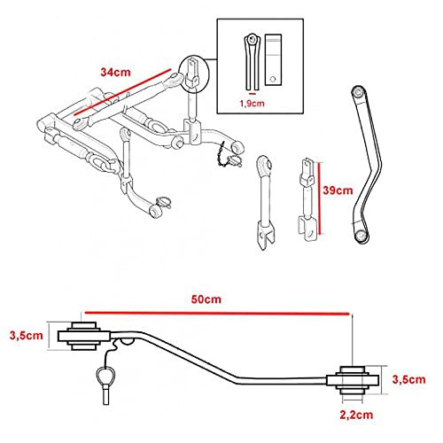 B1VPL3900 Linkage Kit Fits Kubota B5100 B6000 B6100 B7100