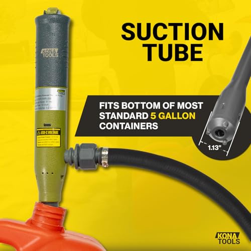 Portable Fuel Transfer Pump KTEP01MRUSB - style: Battery/USB Powered Rubber Hose