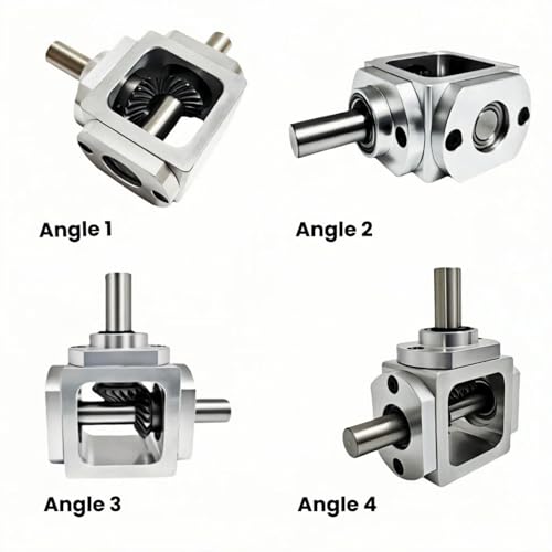 90 Degree Right Angle Gearbox 1:1 Bevel Gear Drive - size: 10mm Single Output Shafts