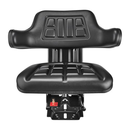 VEVOR Universal Forklift Seat Wrap Around, Tractor Suspension Seat Black