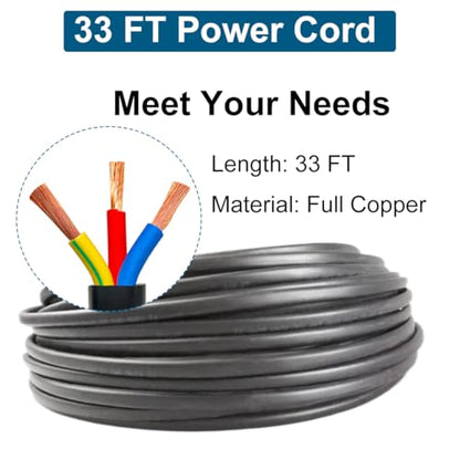2" Deep Well Submersible Pump, 220V Deep Well Pump Submersible Water Pump for Industrial Irrigation and Home,164FT Lift, 4.4GPM, Screw Water Pump with 33FT Power Cord - size: 2"-220V