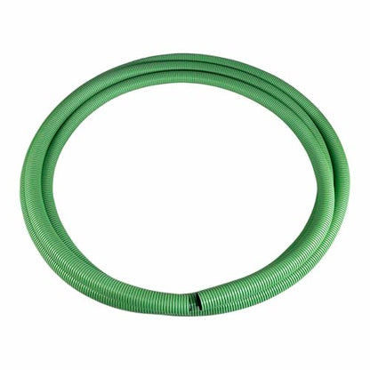 Gloxco Heavy Duty Tiger Green EPDM All Weather Suction Hose, Black Tube, Lime Green Helix, Full Vacuum Suction Rating, 2" Inside Diameter, Made In USA, 40 ft Length - size: 2" x 40 Ft