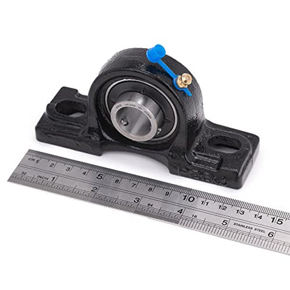 XIKE 2 Pcs UCP204 Bore 20mm Pillow Block Mounted Ball Bearings - size: UCP204 Bore 25/32"