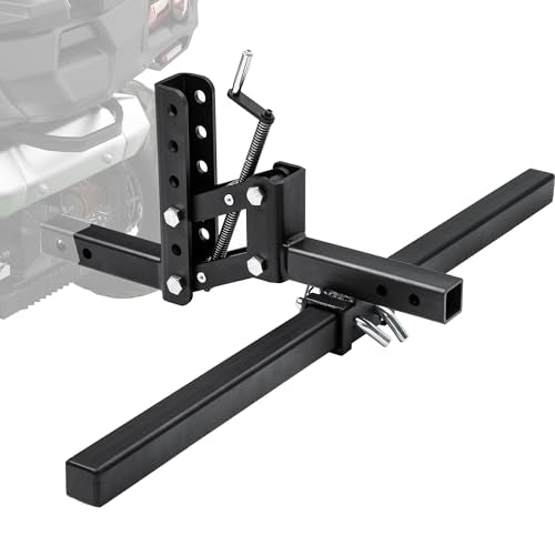 AUTOSAVER88 Heavy Duty Manual Implement Lift w/ 2" Receiver for ATV/UTV - size: 50in 1-Point Lift System with 2" Receiver