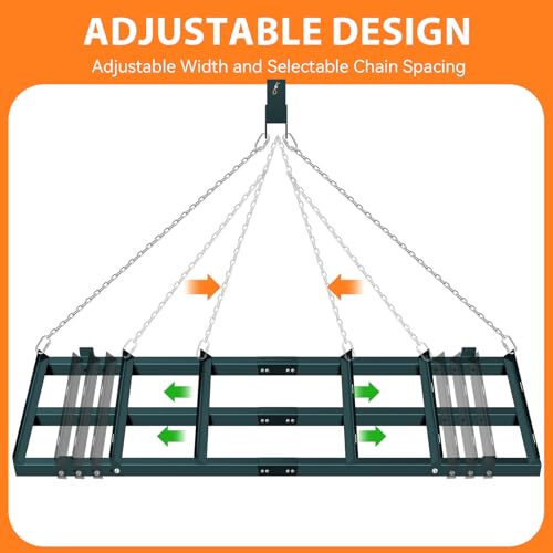 8FT Driveway Drag Harrow, Heavy-Duty Tow Behind Drag Harrow