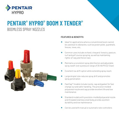 PENTAIR HYPRO XT024 Boom X Tender Boomless Spray Nozzle, Size 24, Yellow