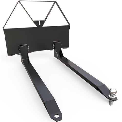 AUTOSAVER88 46" Pin-On Pallet Forks Frame Attachment, 2600 LB Capacity
