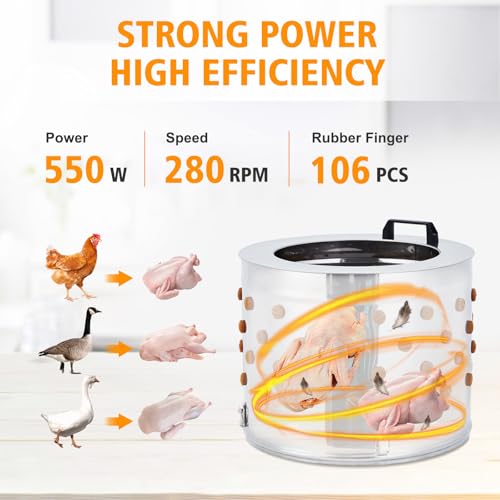 TrailBlaze Electric Chicken Plucker – 20 Inch, 120V - color: Black