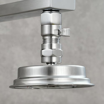 Shower Valve Water Flow Restrictor G1/2 IPS Brushed Nickel - color: Brushed Nickel