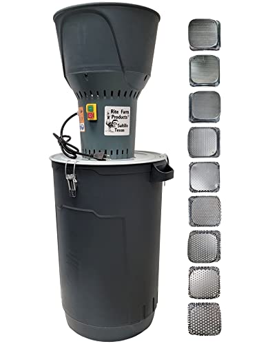 Feed & Grain Grinding Mill Electric 110v Includes All 9 Grinder Plates & CAN