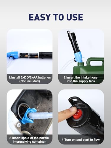 Cordless Fuel Transfer Pump, Battery Powered Fluid Transfer Pump, Max 3 GPM - size: Portable Oil Extractor Pump