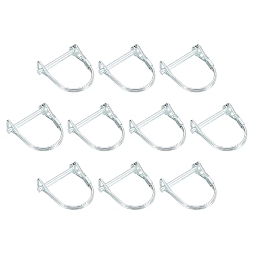 uxcell 10Pcs 11/16" Dia Trailer Coupler Pin, 1-3/8" Long Coupler Pin Shaft Locking Pin, Round Pto Pin for Farm Trailers and Garden - size: 11/16" x1-3/8"