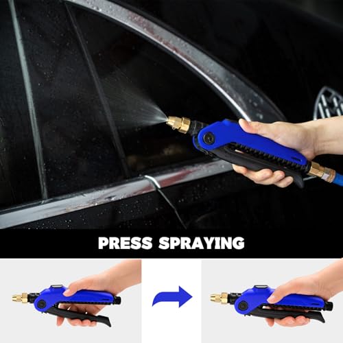 NEWISHTOOL High Pressure Sprayer Hose Nozzle, Air Hose Water Spray Nozzles