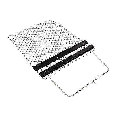 Yard Tuff Steel Drag Harrow/Field Leveler for ATV, UTV & Tractor with Front Tray, 5' x 4'